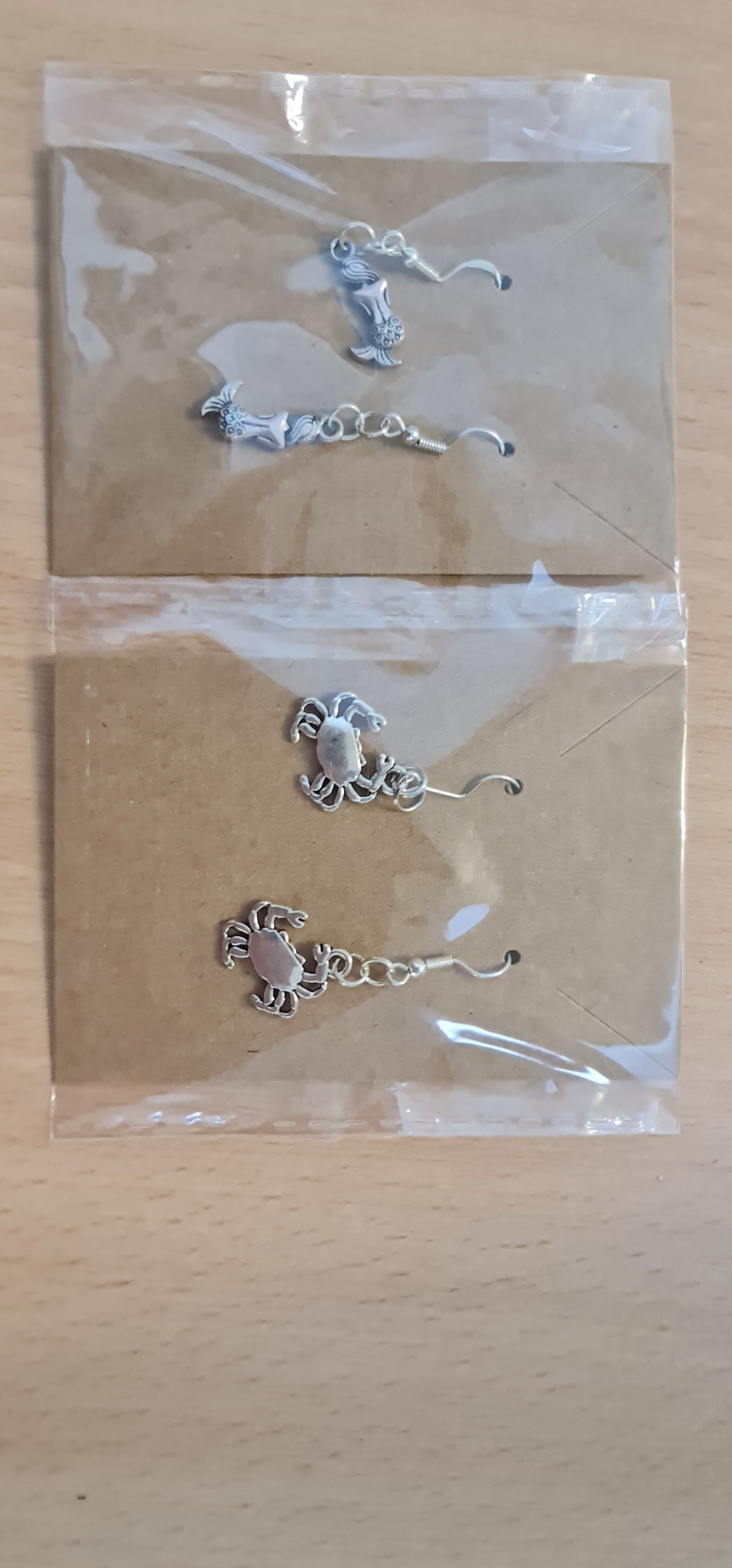 Amber's Silver Creatures Earrings