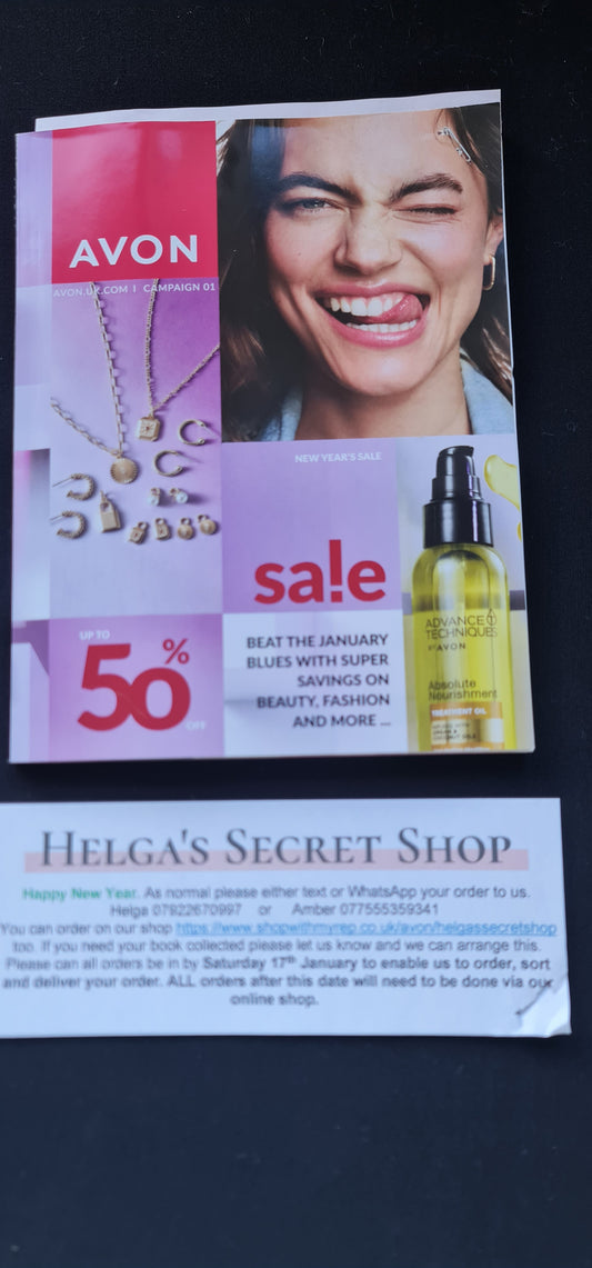 Helga's Avon Catalogue with New Year Sale