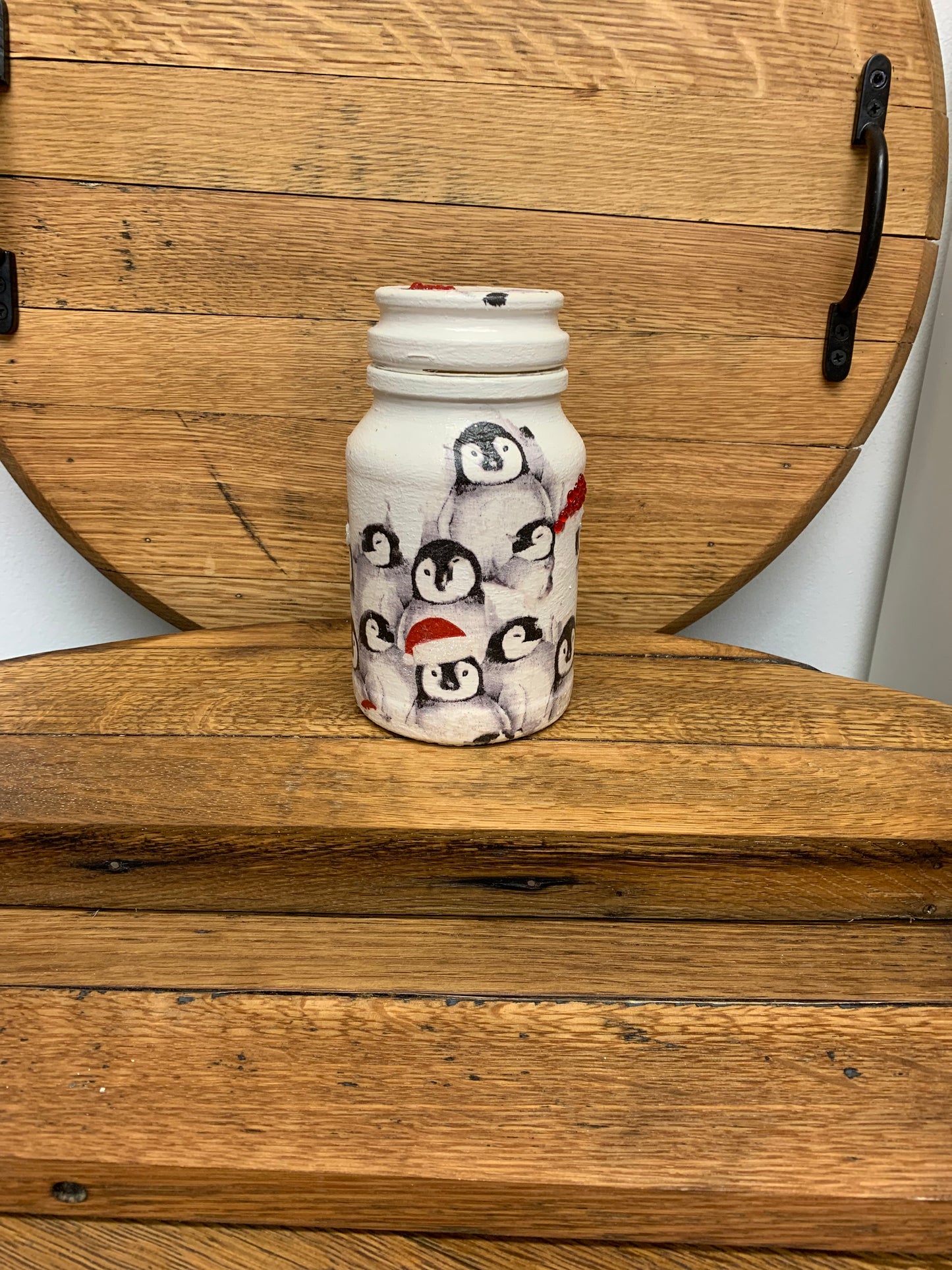 Eden's Hand Designed & Painted Christmas Storage Jars (with or without Lights)