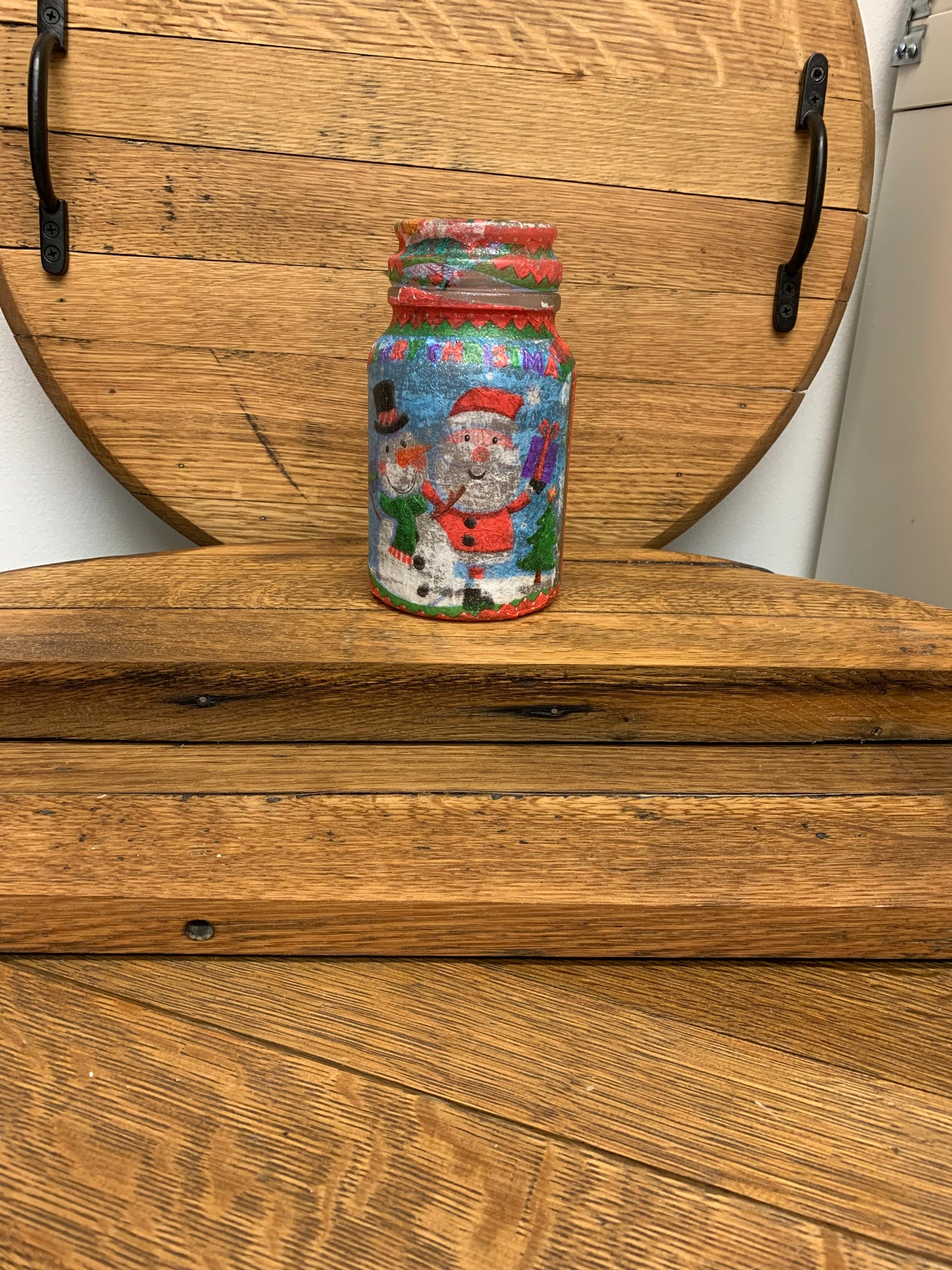 Eden's Hand Designed & Painted Christmas Storage Jars (with or without Lights)