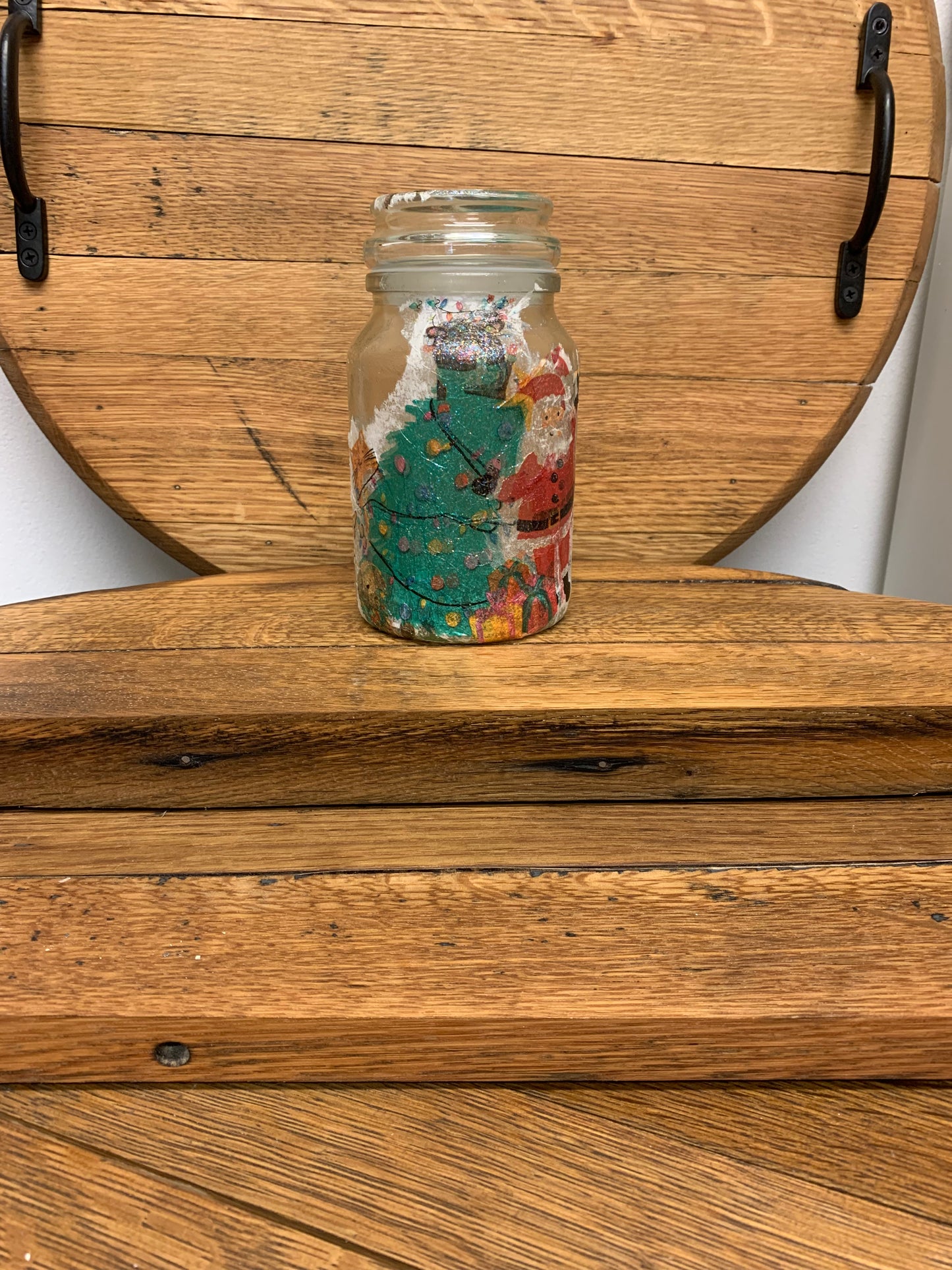 Eden's Hand Designed & Painted Christmas Storage Jars (with or without Lights)