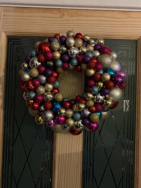 Baubles Galore Christmas Wreath