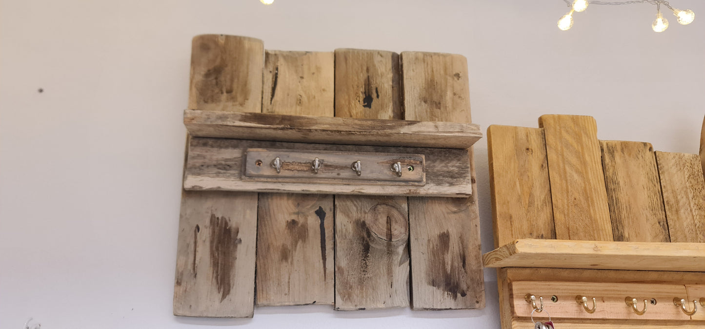 Recycled Scaffolding Wall or Door Hanging Key Racks