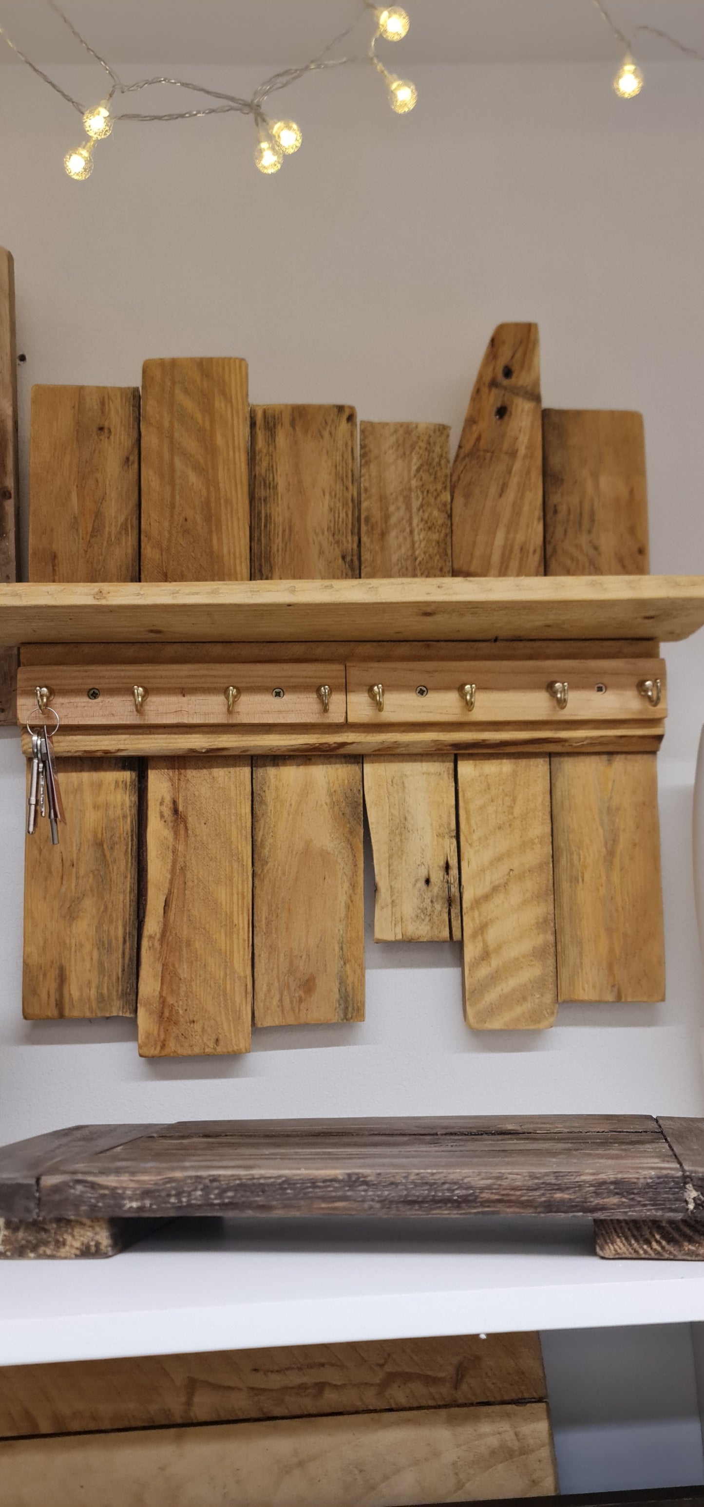 Recycled Scaffolding Wall or Door Hanging Key Racks